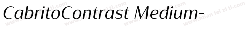 CabritoContrast Medium字体转换